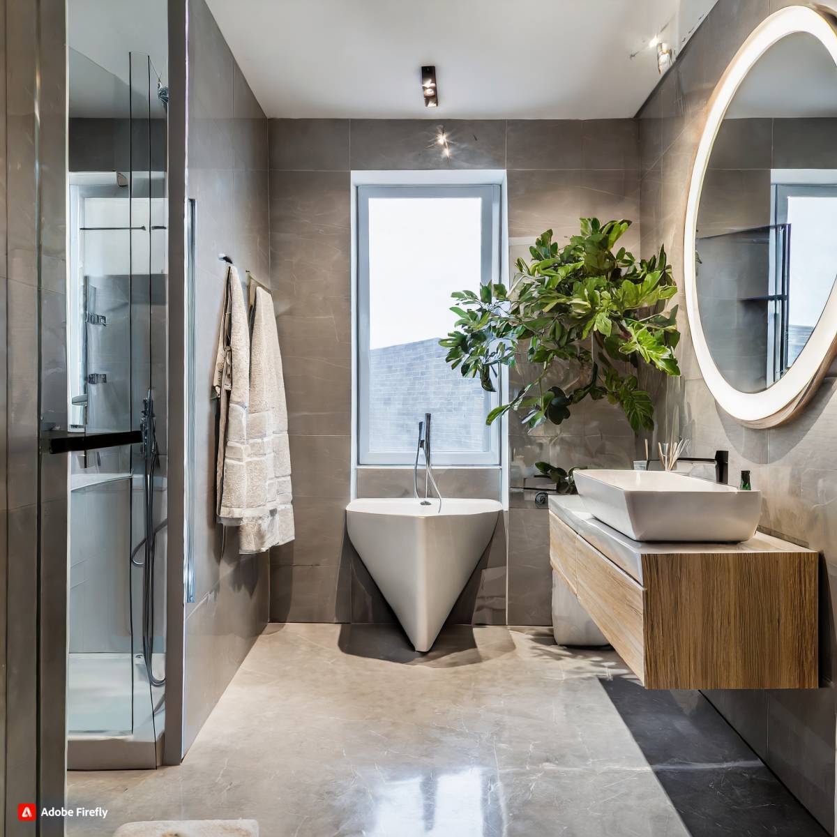 Rénovation salle de bain avec meuble vasque lavabo carré Jacob Delafon Sully et mitigeur lavabo Hansgrohe Talis E 240  par un artisan plombier à Marseille 13008