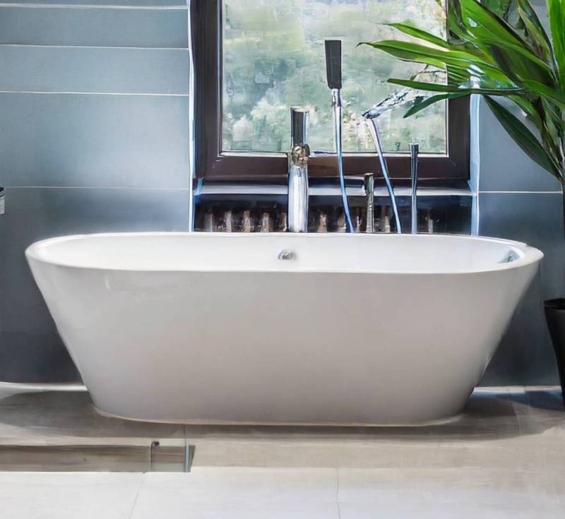 Fiche Technique : Baignoire ovale ilot 180x80 cm Jacob Delafon Volute