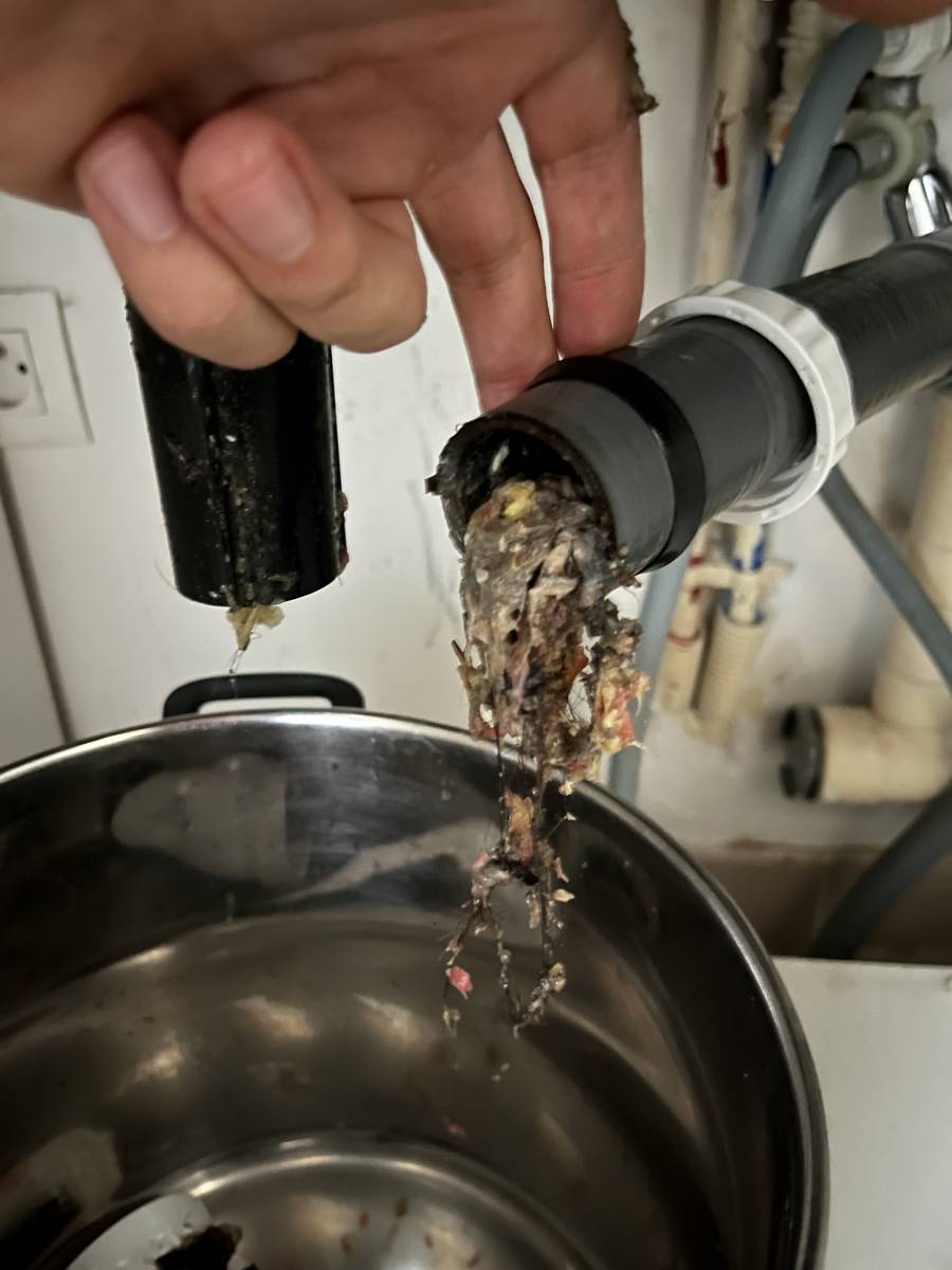 canalisation bouchée